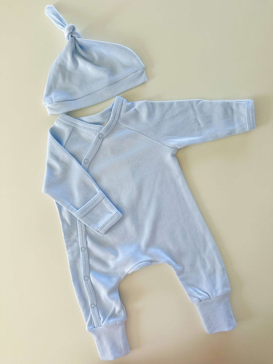 Essentials Baby Romper Baby Blue