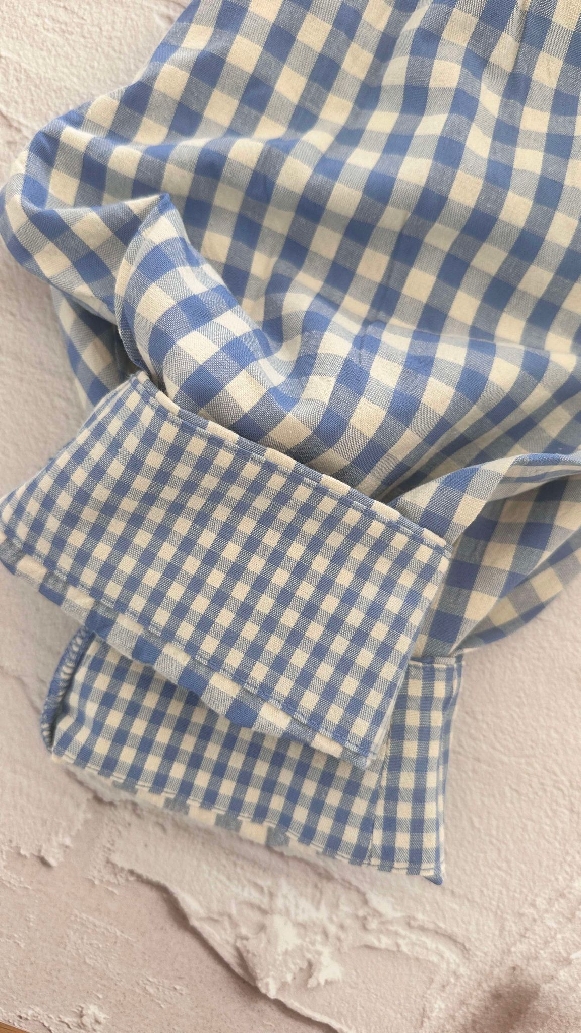 Gingham Pant Blue