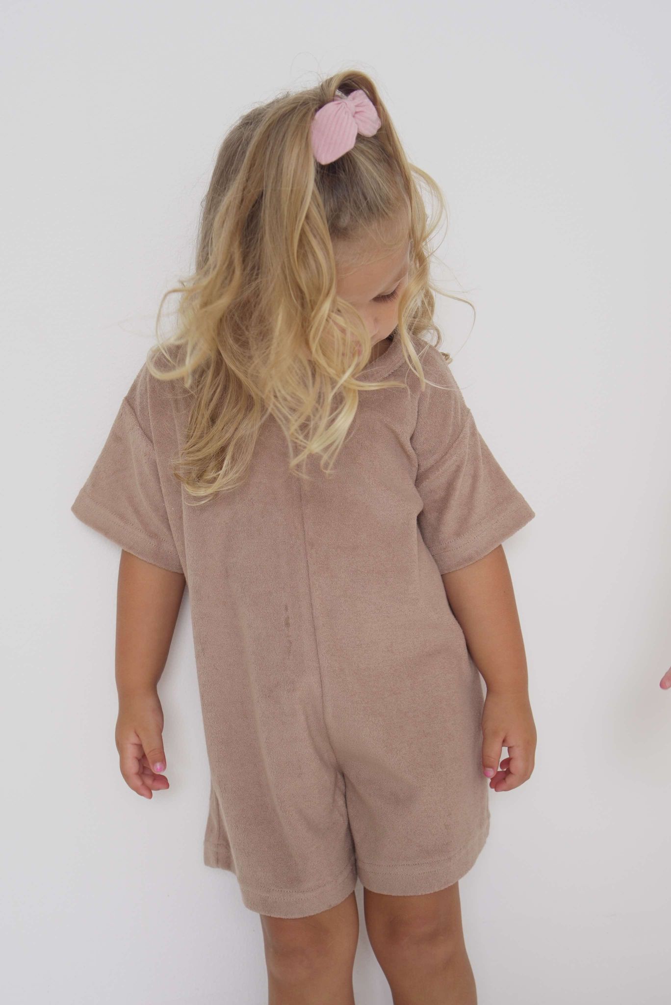 Terry Romper- Mocha